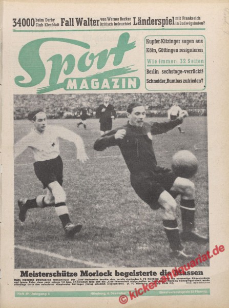 Sportmagazin Nr. 49, 6.12.1950 bis 12.12.1950