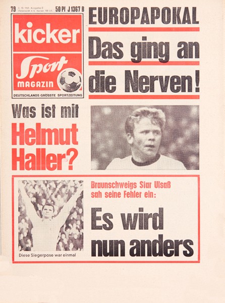 Kicker Sportmagazin Nr. 79, 2.10.1969 bis 8.10.1969