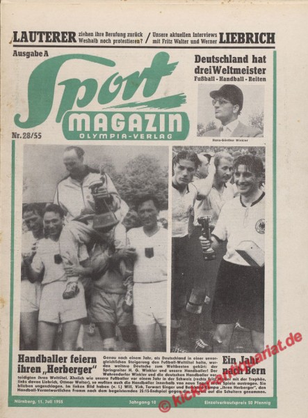 Sportmagazin Nr. 28A, 11.7.1955 bis 17.7.1955