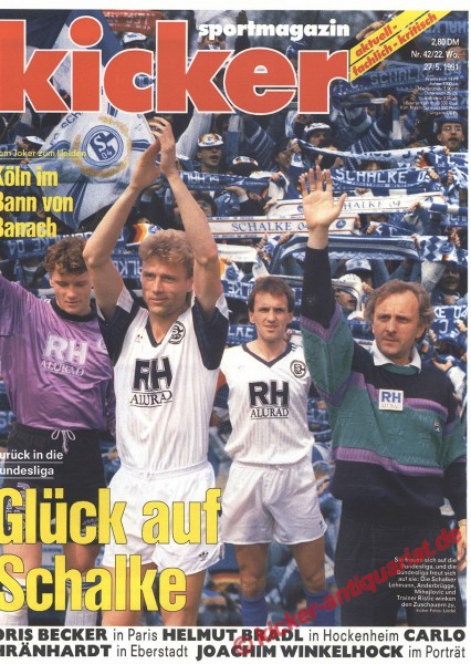 Kicker Sportmagazin Nr. 42, 27.5.1991 bis 2.6.1991