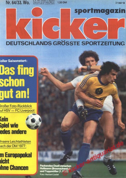HOLLMANN (EINTRACHT BRAUNSCHWEIG) und TOPPMÖLLER (1.FC KAISERSLAUTERN)