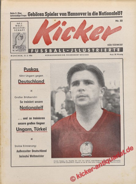 Kicker Nr. 22, 31.5.1954 bis 6.6.1954