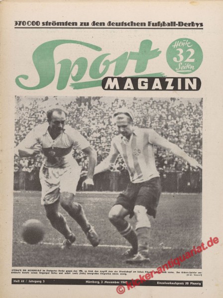 Sportmagazin Nr. 44, 3.11.1948 bis 9.11.1948