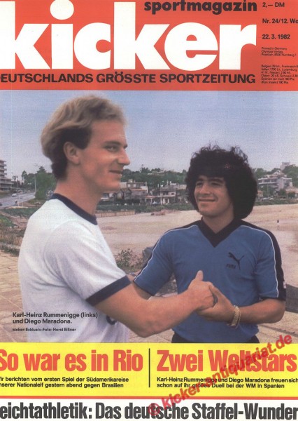 Karl-Heinz Rummenigge und Diego Maradona
