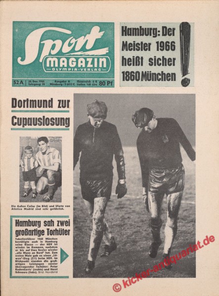 Sportmagazin Nr. 52A, 20.12.1965 bis 26.12.1965