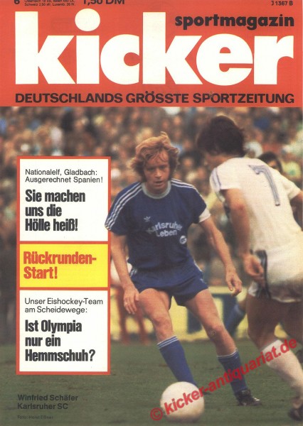 Kicker Sportmagazin Nr. 6, 19.1.1976 bis 25.1.1976