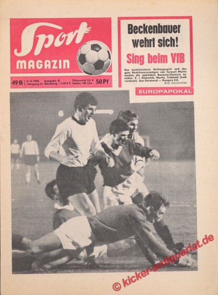 Sportmagazin Nr. 49B, 8.12.1966 bis 14.12.1966
