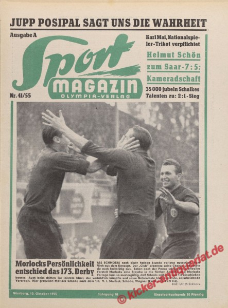 Sportmagazin Nr. 41A, 10.10.1955 bis 16.10.1955