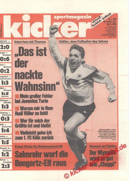 Fussballer des Jahres 1992: Thomas Häßler
