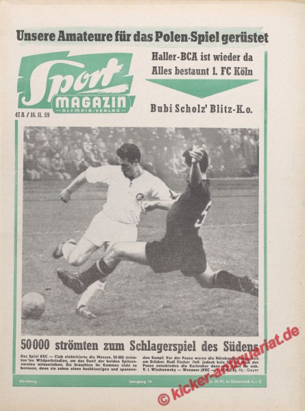 Sportmagazin Nr. 46A, 16.11.1959 bis 22.11.1959