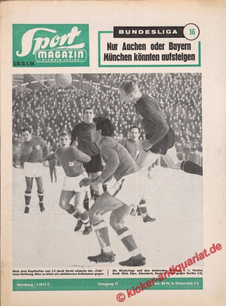 Sportmagazin Nr. 2A, 13.1.1964 bis 19.1.1964