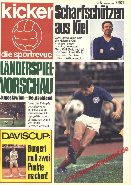Kicker Sportrevue Nr. 18, 2.5.1967 bis 8.5.1967