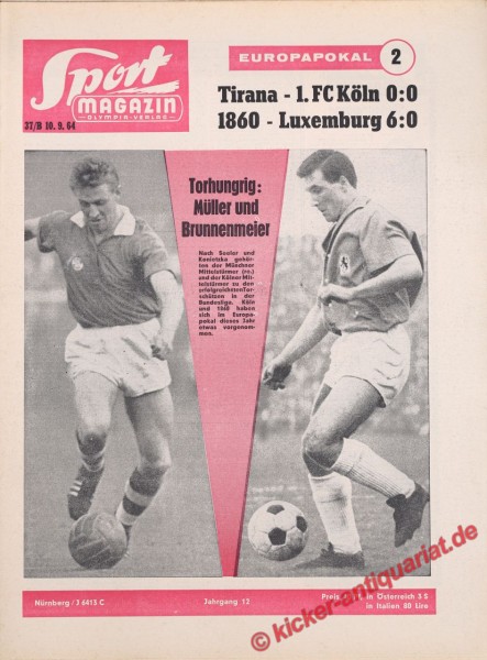 Sportmagazin Nr. 37B, 10.9.1964 bis 16.9.1964