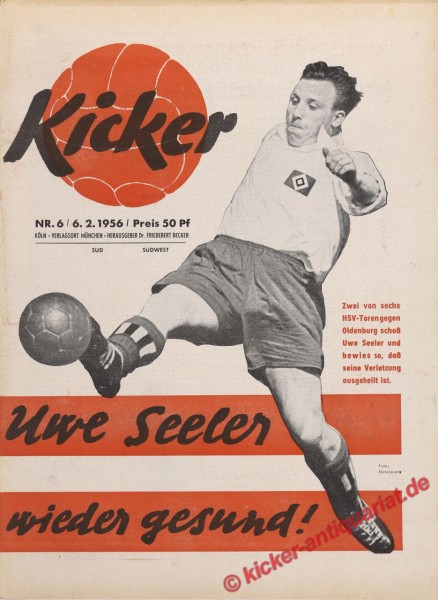 Kicker Nr. 6, 6.2.1956 bis 12.2.1956