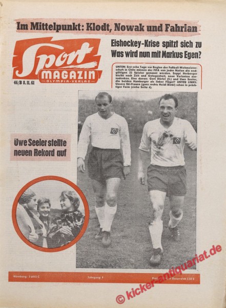 Sportmagazin Nr. 46B, 8.11.1961 bis 14.11.1961