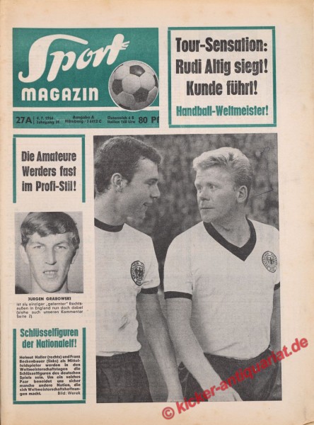 Sportmagazin Nr. 27A, 4.7.1966 bis 10.7.1966