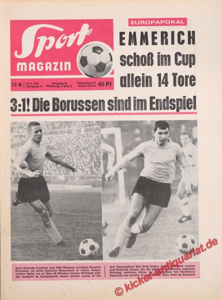 Sportmagazin Nr. 15B, 14.4.1966 bis 20.4.1966