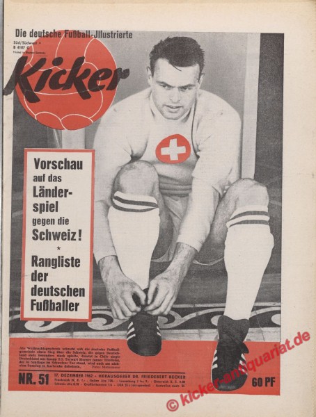 Kicker Nr. 51, 17.12.1962 bis 23.12.1962