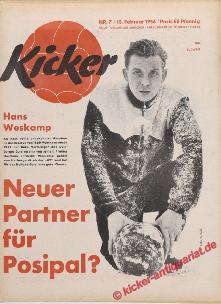 Kicker Nr. 7, 13.2.1956 bis 19.2.1956