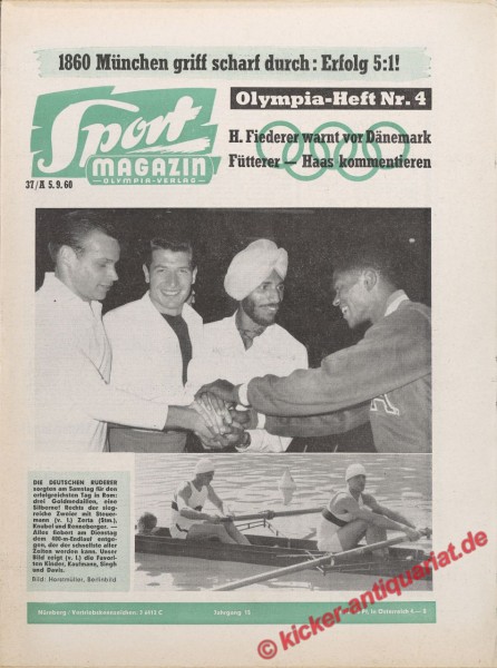 Sportmagazin Nr. 37A, 12.9.1960 bis 18.9.1960