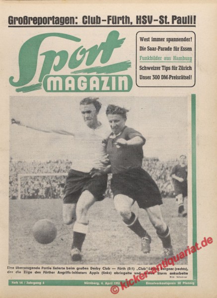 Sportmagazin Nr. 14, 4.4.1951 bis 10.4.1951
