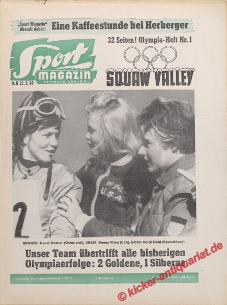 Sportmagazin Nr. 9A, 29.2.1960 bis 6.3.1960