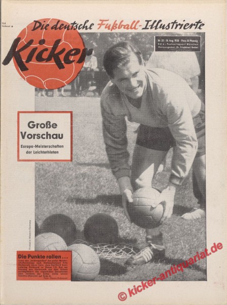 Kicker Nr. 33, 18.8.1958 bis 24.8.1958