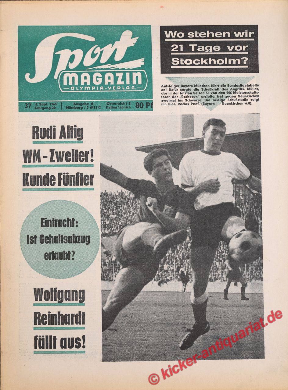 Schwarzes Sportmagazin