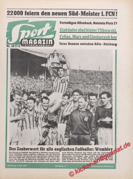 Sportmagazin Nr. 18A, 6.5.1957 bis 12.5.1957