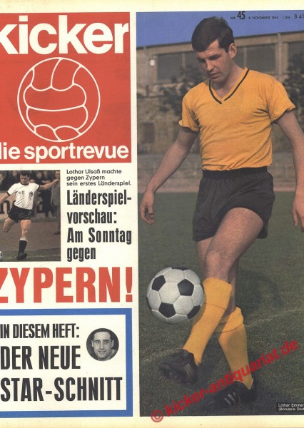 Kicker Sportrevue Nr. 45, 8.11.1965 bis 14.11.1965
