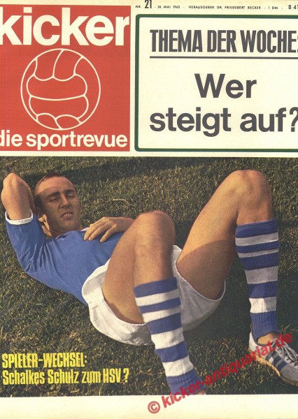 Original Kicker Zeitung – 24.5.1965 bis 30.5.1965 – Perfektes Geschenk für Fußballfans