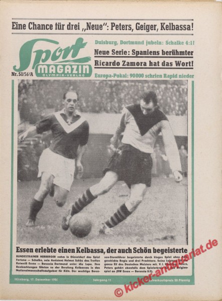 Sportmagazin Nr. 51A, 17.12.1956 bis 23.12.1956