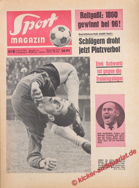 Sportmagazin Nr. 43B, 27.10.1966 bis 2.11.1966