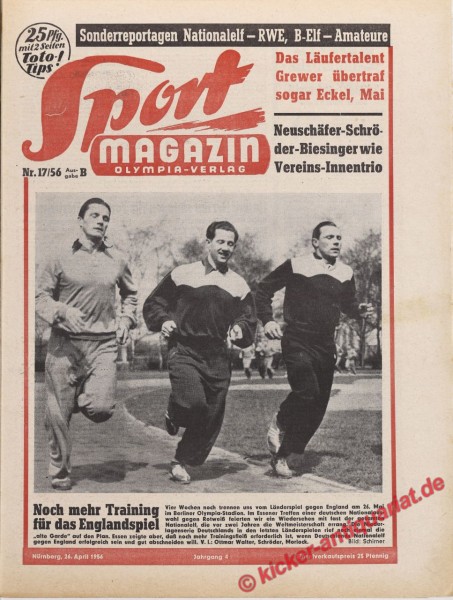 Sportmagazin Nr. 17B, 26.4.1956 bis 2.5.1956