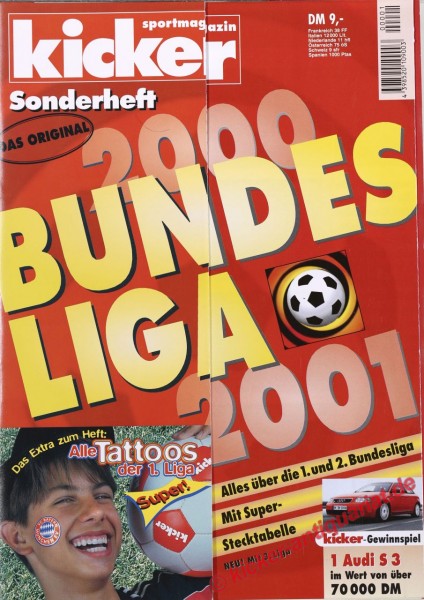 Kicker Sonderheft BL 2000/01
