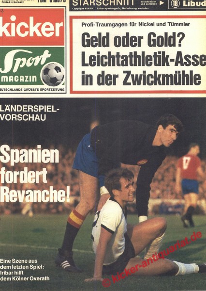 Kicker Sportmagazin Nr. 12, 9.2.1970 bis 15.2.1970
