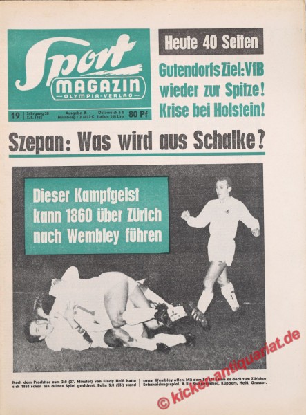Sportmagazin Nr. 19A, 3.5.1965 bis 9.5.1965