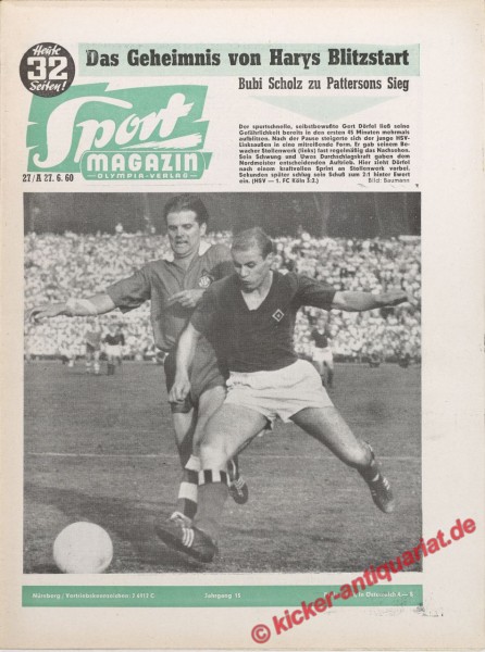 Sportmagazin Nr. 27A, 4.7.1960 bis 10.7.1960