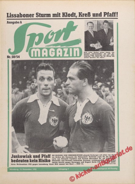 JUSKOWIAK (FORTUNA) und PFAFF (EINTRACHT)