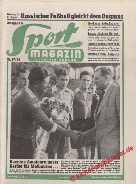 Sportmagazin Nr. 27A, 4.7.1955 bis 10.7.1955
