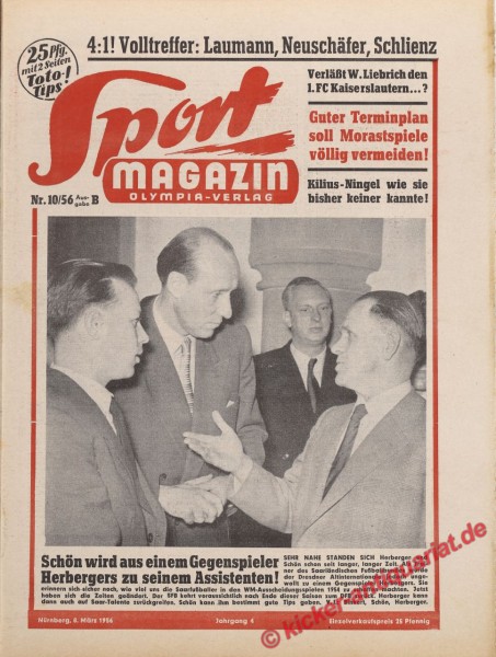 Sportmagazin Nr. 10B, 8.3.1956 bis 14.3.1956