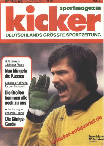 Kicker Sportmagazin Nr. 14, 14.2.1977 bis 20.2.1977