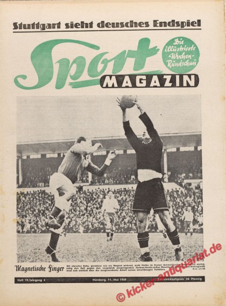 Sportmagazin Nr. 19, 11.5.1949 bis 17.5.1949
