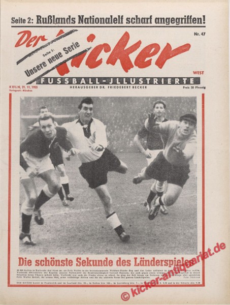 Kicker Nr. 47, 21.11.1955 bis 27.11.1955