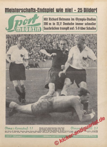 Sportmagazin Nr. 27, 4.7.1951 bis 10.7.1951