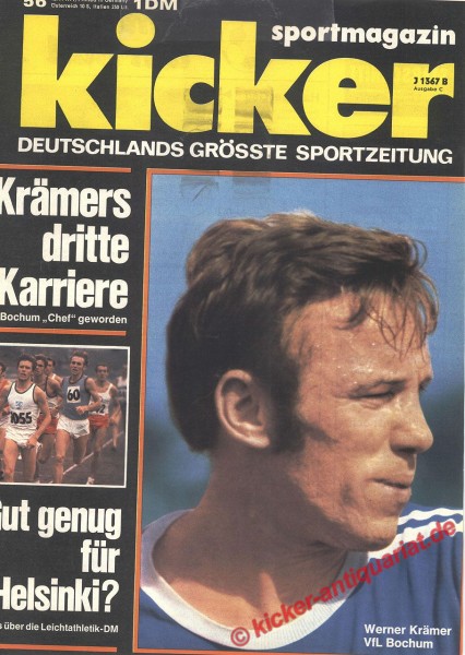 Kicker Sportmagazin Nr. 56, 12.7.1971 bis 18.7.1971