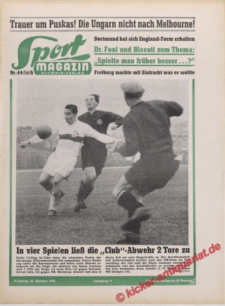 Sportmagazin Nr. 44A, 29.10.1956 bis 4.11.1956