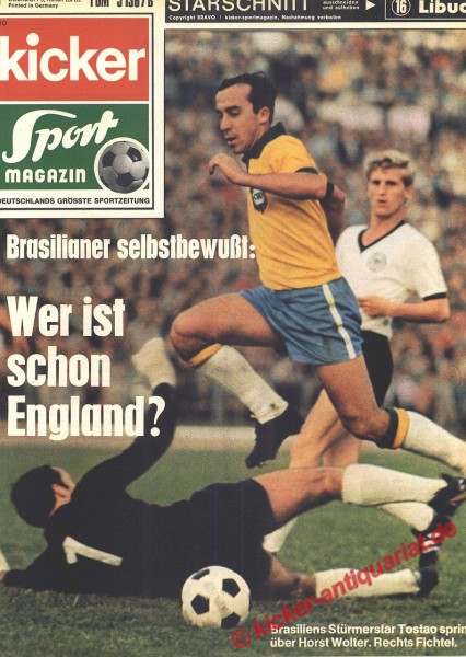 Kicker Sportmagazin Nr. 10, 2.2.1970 bis 8.2.1970