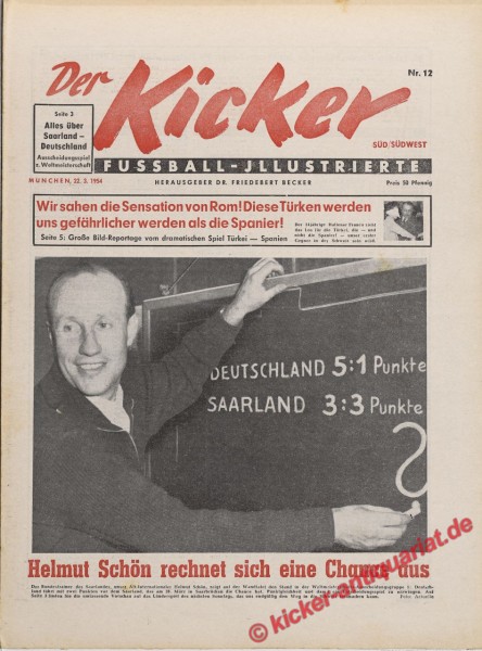 Kicker Nr. 12, 22.3.1954 bis 28.3.1954
