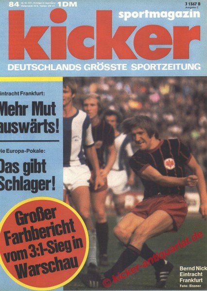 Bernd Nickel, Eintracht Frankfurt